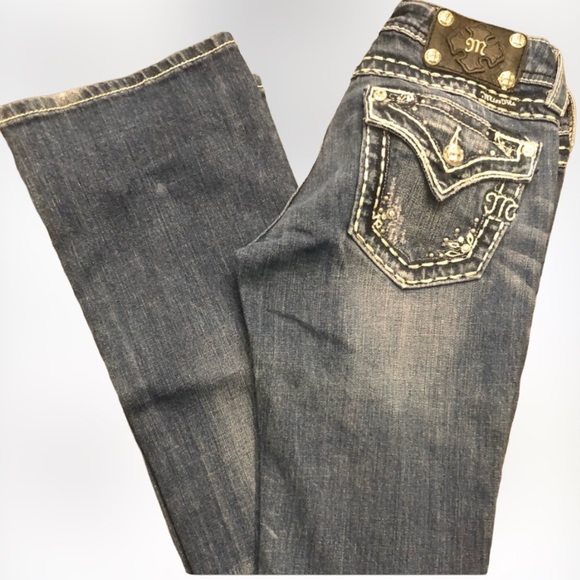 Miss Me JP5377B Boot Cut Dark Jeans. Color DK 26C SZ 26 - Picture 1 of 8